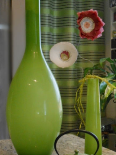 vase vert Leonardo Hirondellina